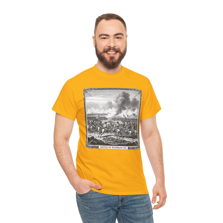 Battle of Waterloo Graphic Tee — Vintage Historical Print T-Shirt