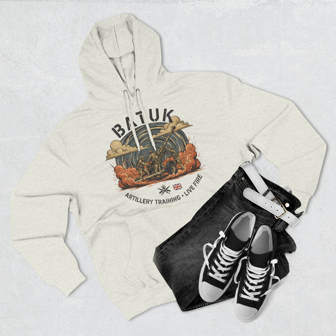 Military Artillery Graphic Hoodie — "BATUK" Live-Fire Training Design