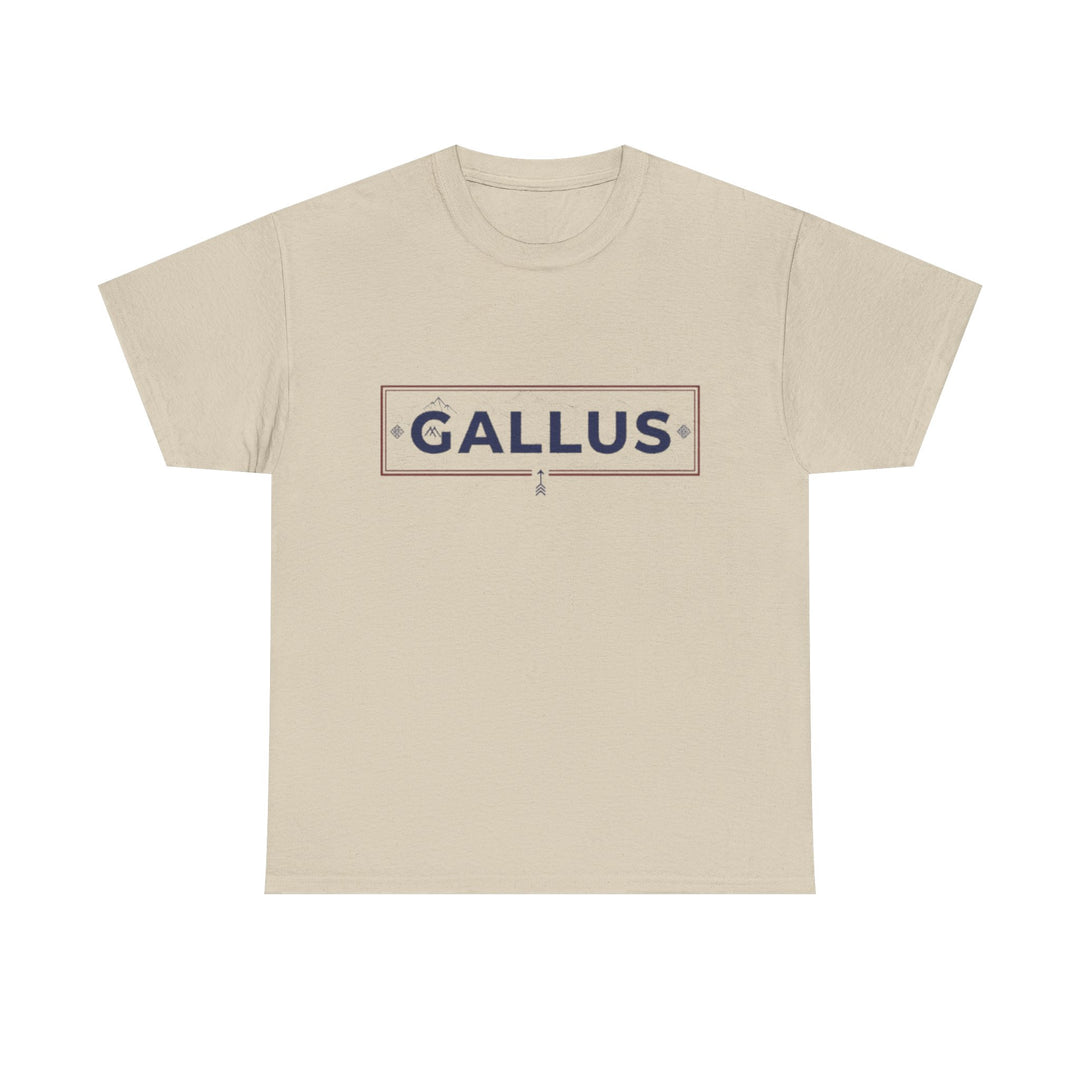 T-Shirt — Gallus Mountain Graphic Tee (Sunrise Landscape Back Print)