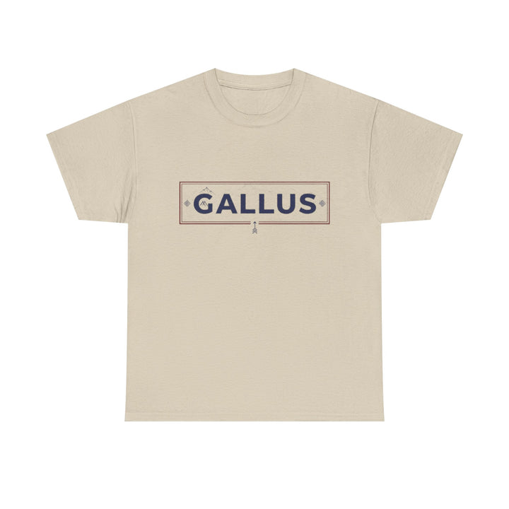 T-Shirt — Gallus Mountain Graphic Tee (Sunrise Landscape Back Print)