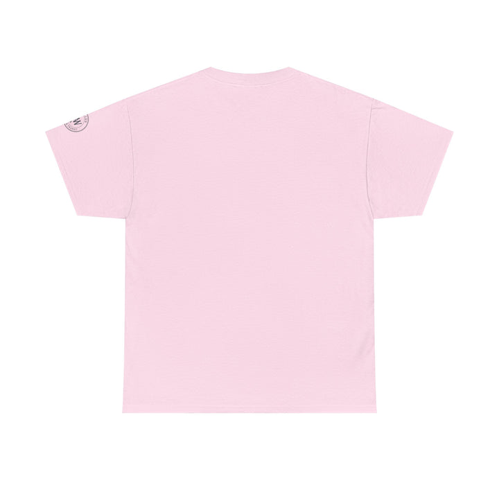 Pink t-shirt by S&amp;W Gallus with short sleeves and crew neck.
