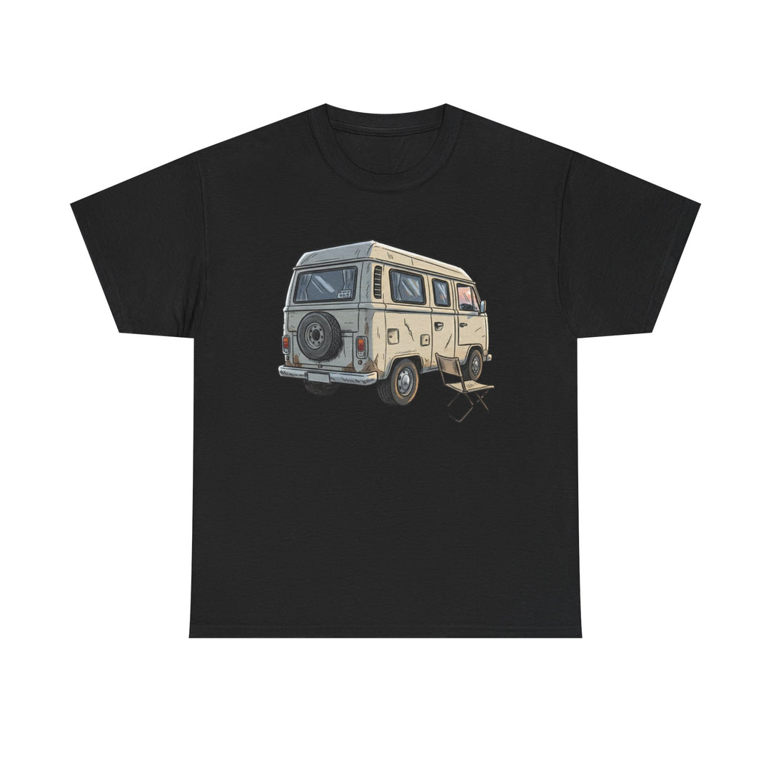 Retro Van Life Graphic T-Shirt - Classic Camper Van Adventure Tee
