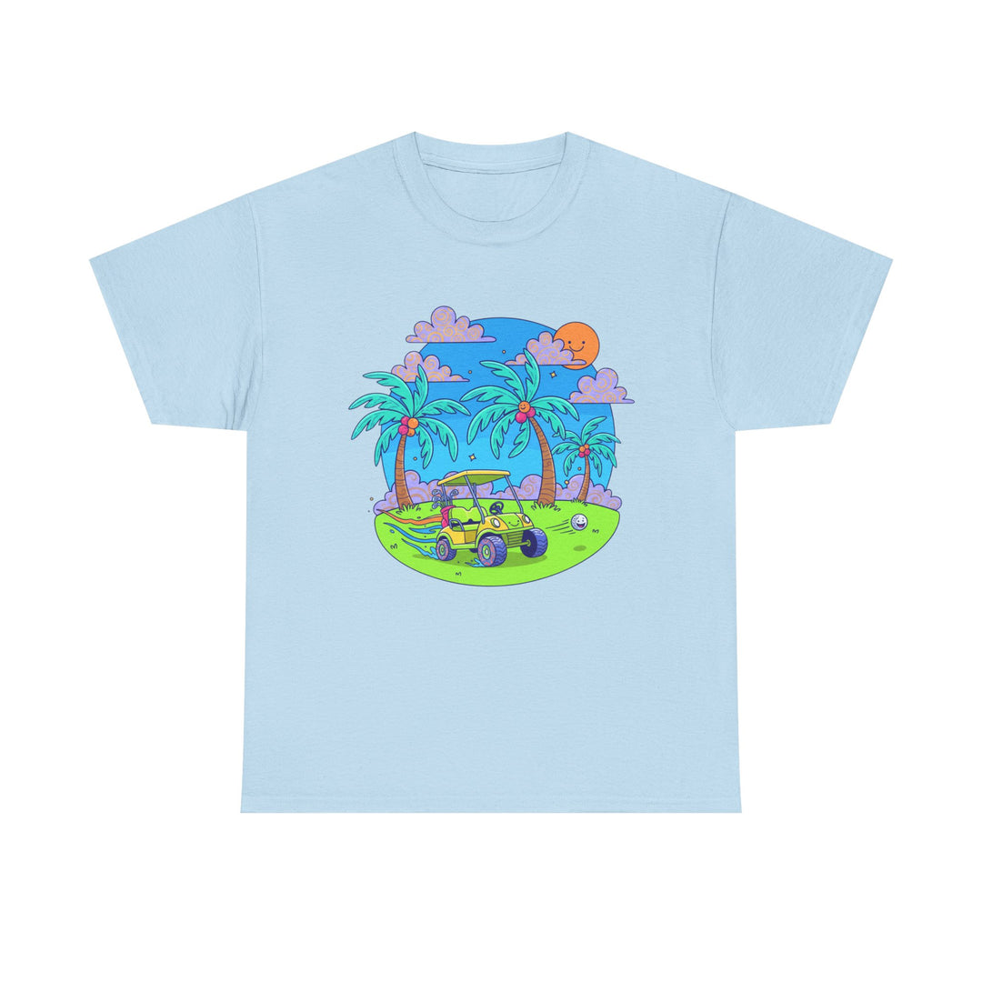 Island Style Golf Cart Beach T-Shirt