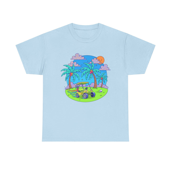 Island Style Golf Cart Beach T-Shirt