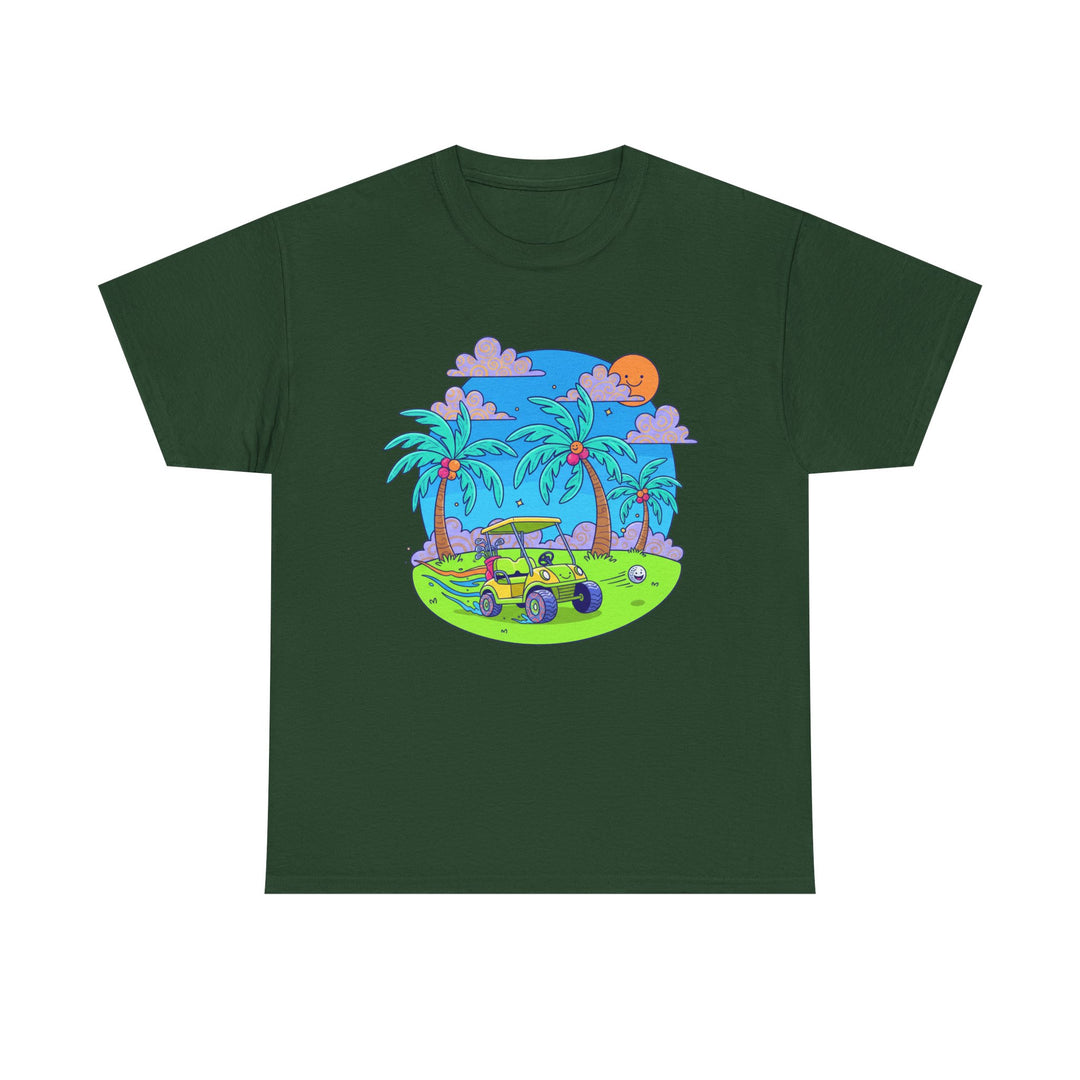 Island Style Golf Cart Beach T-Shirt