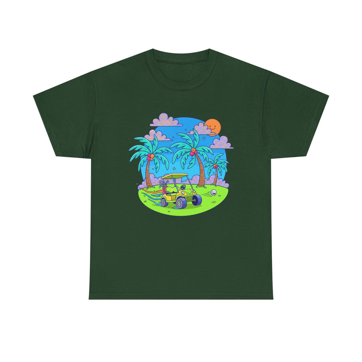 Island Style Golf Cart Beach T-Shirt