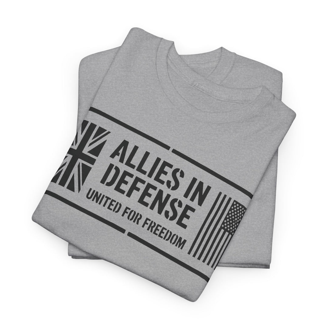 UK &amp; US Allies Defence Veteran Tee — Flags on Sleeves