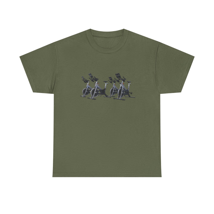 Spin Bikes Tee – soft, breathable cotton designed for indoor cycling and spin classes. Comfortable, durable, and perfect for active lifestyles.