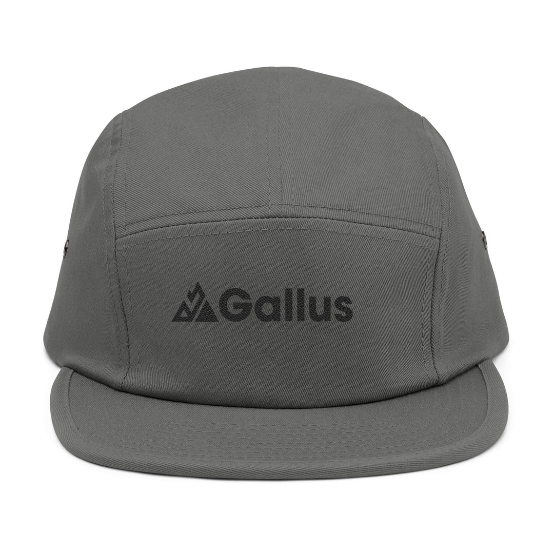 Gallus Embroidered 5-Panel Cap — Minimal Logo Cotton Camper Hat