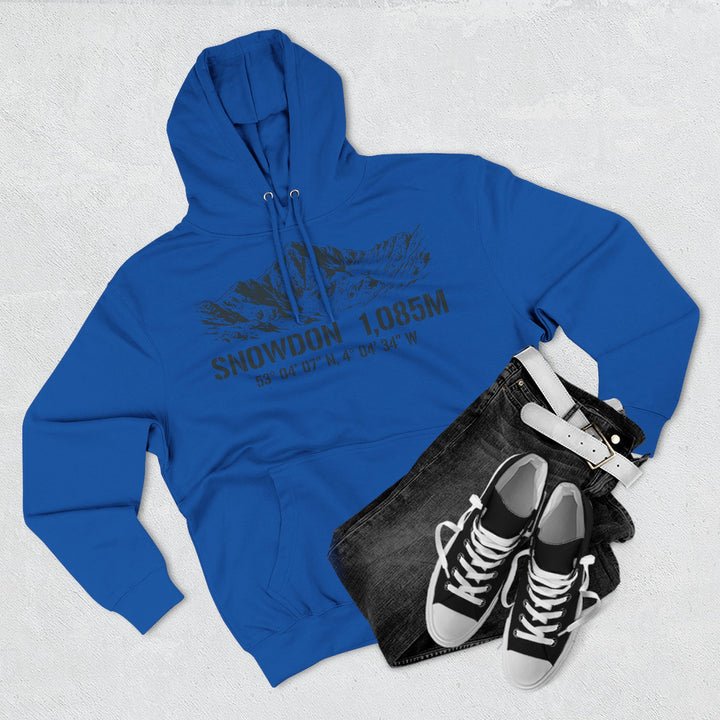 Snowdon 1085m Summit Coordinates Hoodie