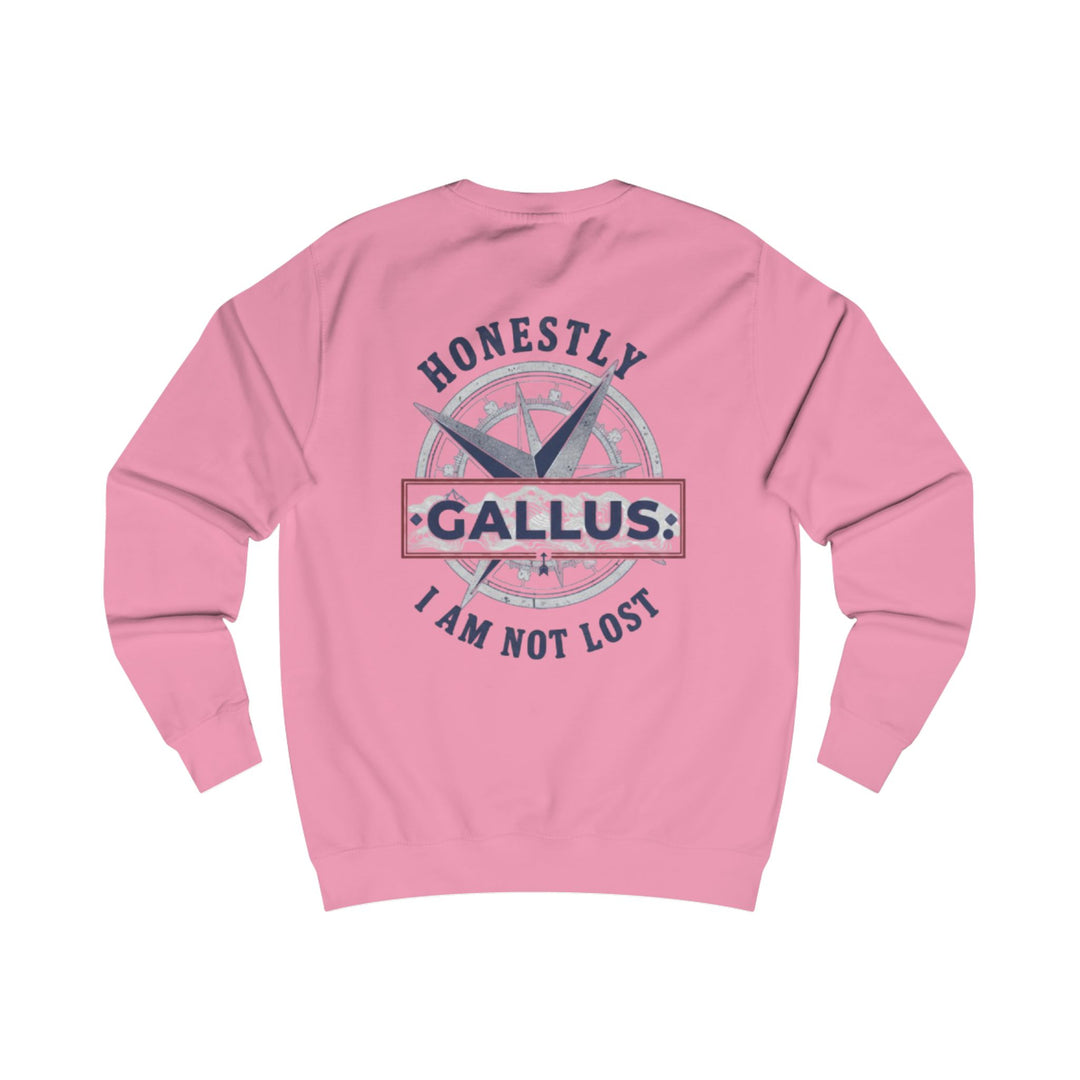 Honestly I Am Not Lost Crewneck Sweatshirt — Gallus Compass Graphic