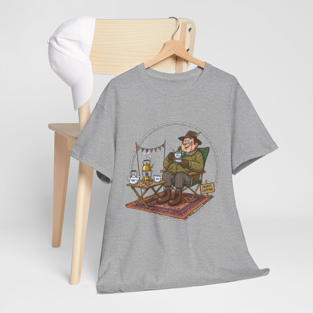Retro Camping Grandpa Gift T-Shirt — Vintage Mountain Adventure Tee