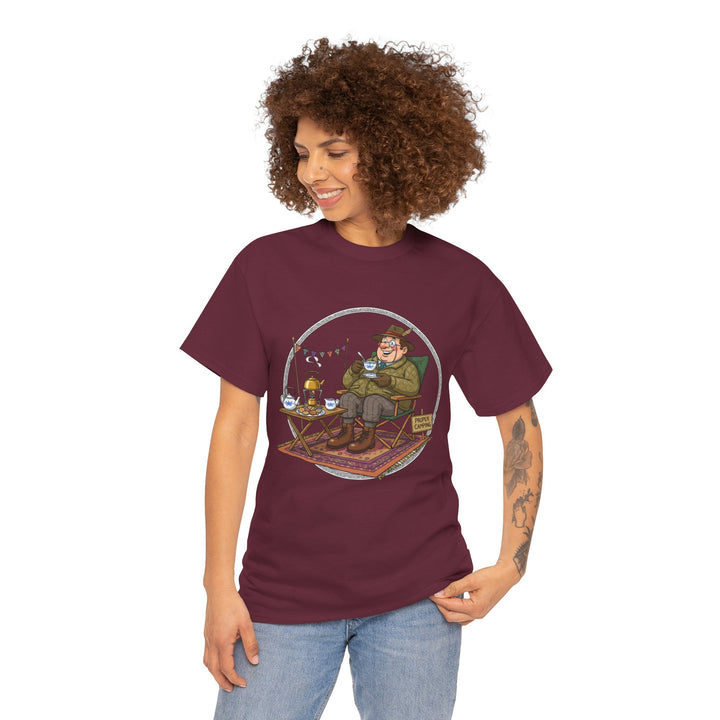 Retro Camping Grandpa Gift T-Shirt — Vintage Mountain Adventure Tee