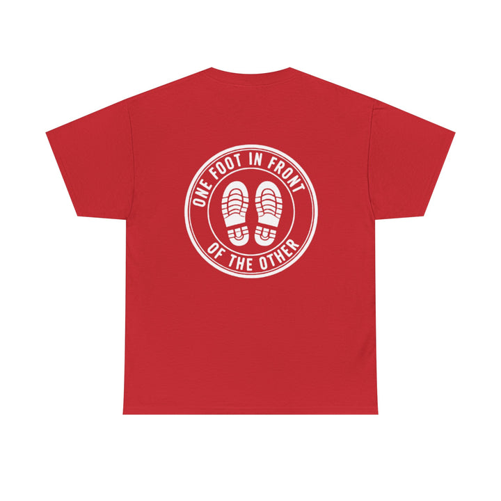 One Foot In Front Of The Other T-Shirt — Motivational Walking Tee