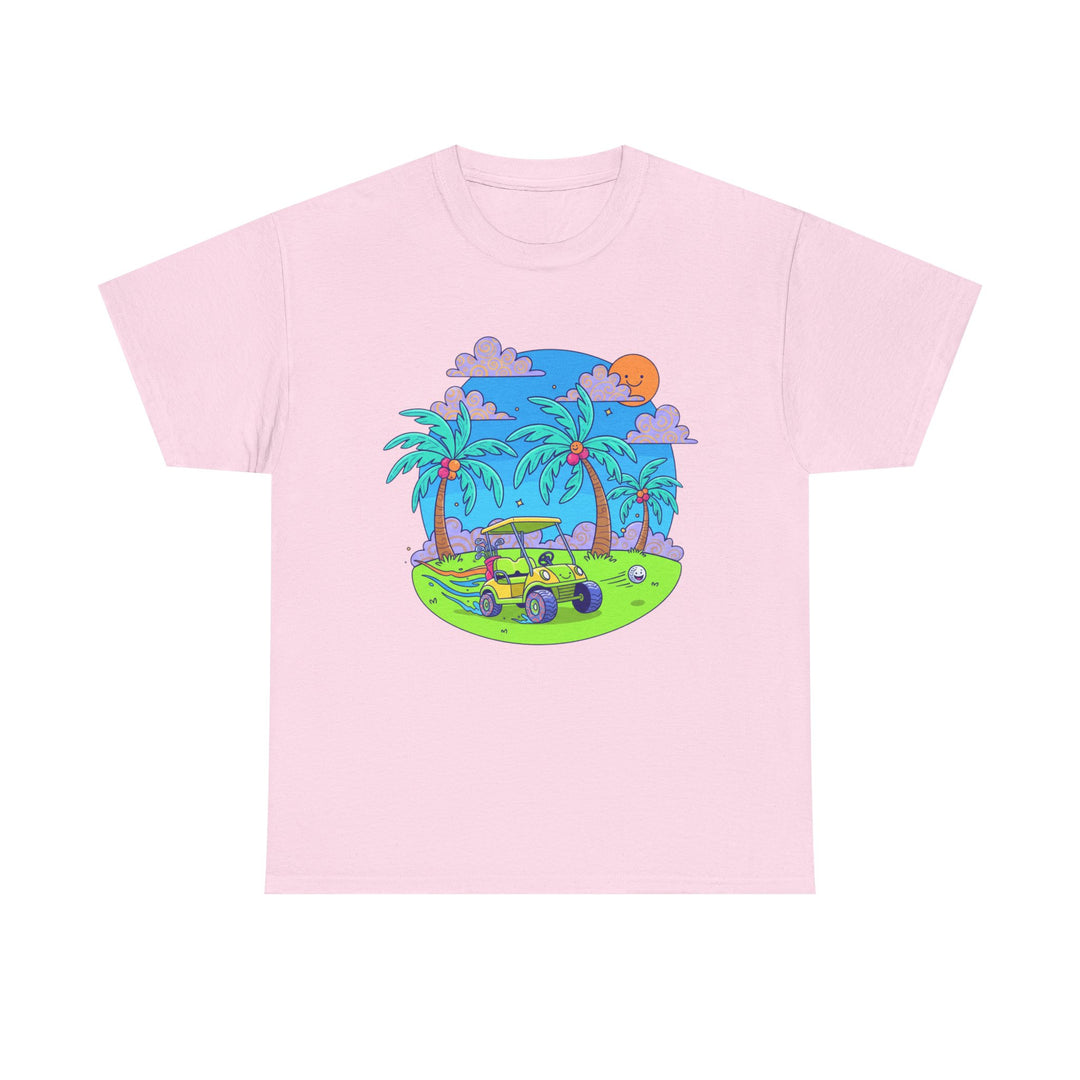 Island Style Golf Cart Beach T-Shirt