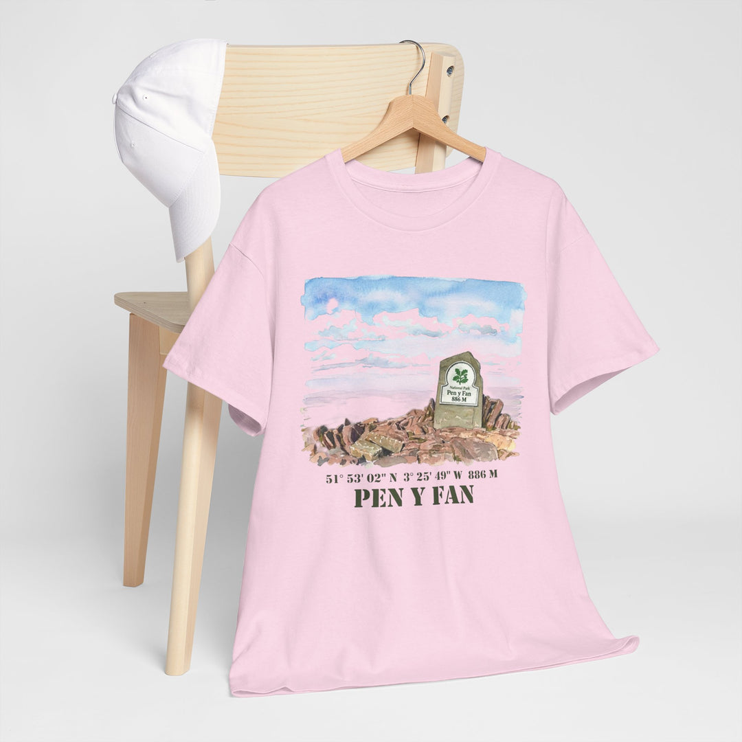 Pen y Fan Landscape T‑Shirt — Wales Mountain Hiking Souvenir Tee