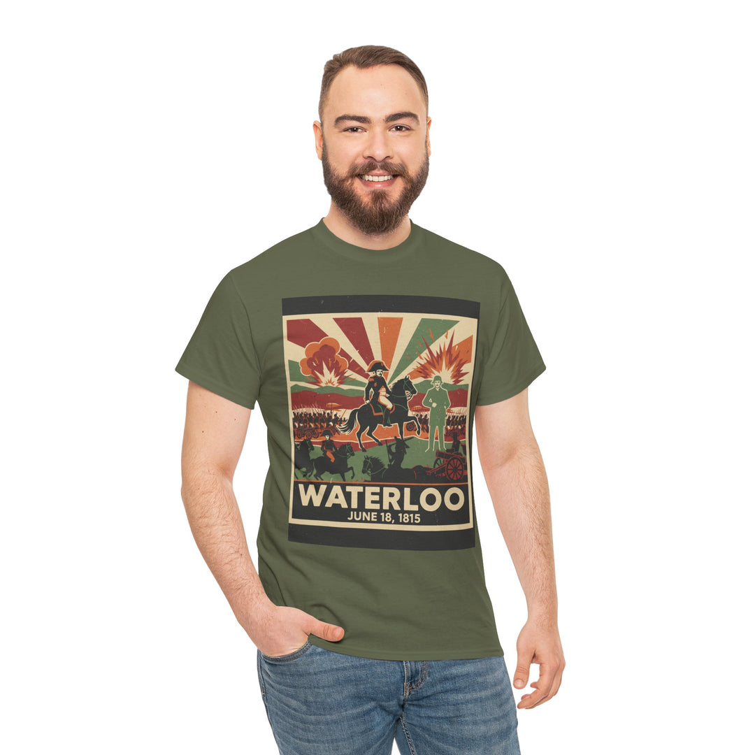 Waterloo 1815 Vintage Battle T-Shirt — Napoleonic War Commemorative Tee