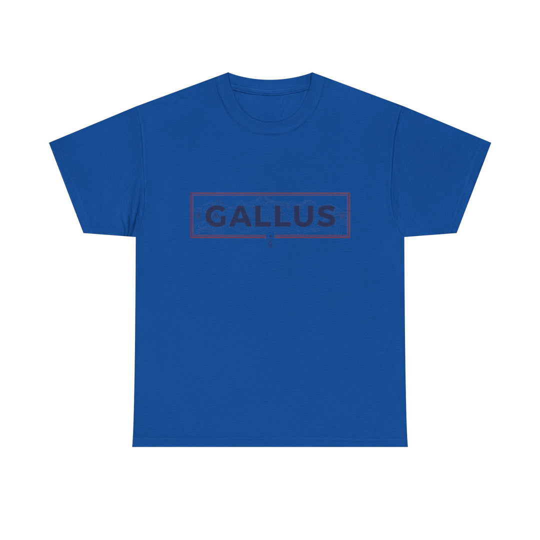 T-Shirt — Gallus Mountain Graphic Tee (Sunrise Landscape Back Print)