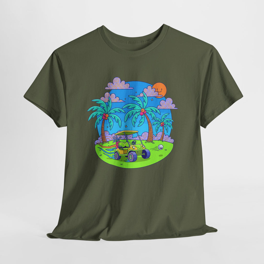 Island Style Golf Cart Beach T-Shirt