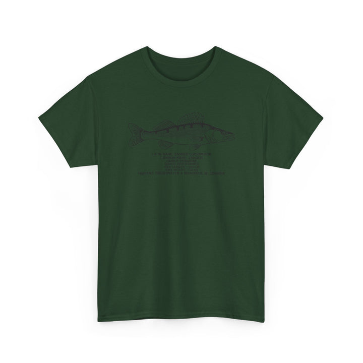 Walleye Fish (Zander) Illustration Tee | Fishing T-Shirt