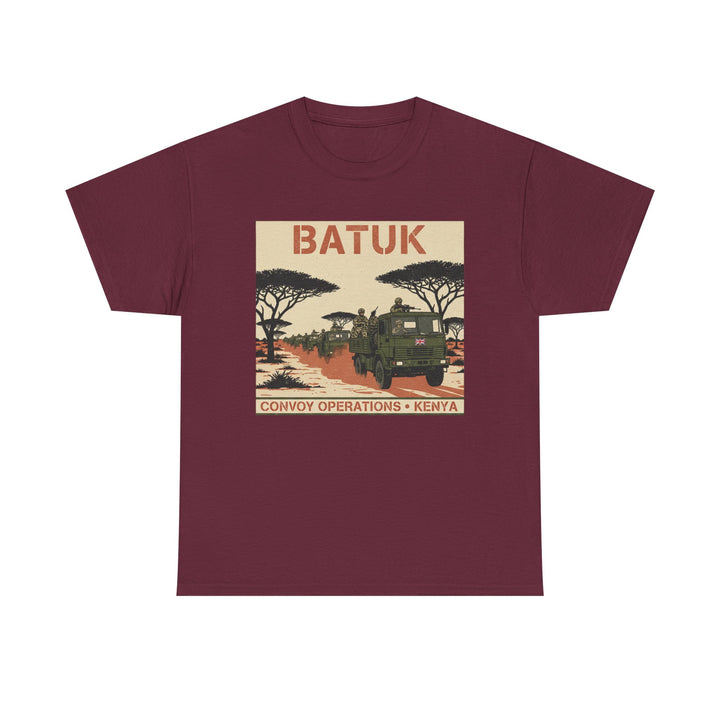 BATUK Convoy Operations Tee — Kenya Vintage Military Travel Graphic T‑Shirt