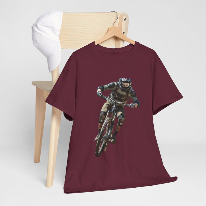 Downhill MTB Rider Graphic Tee