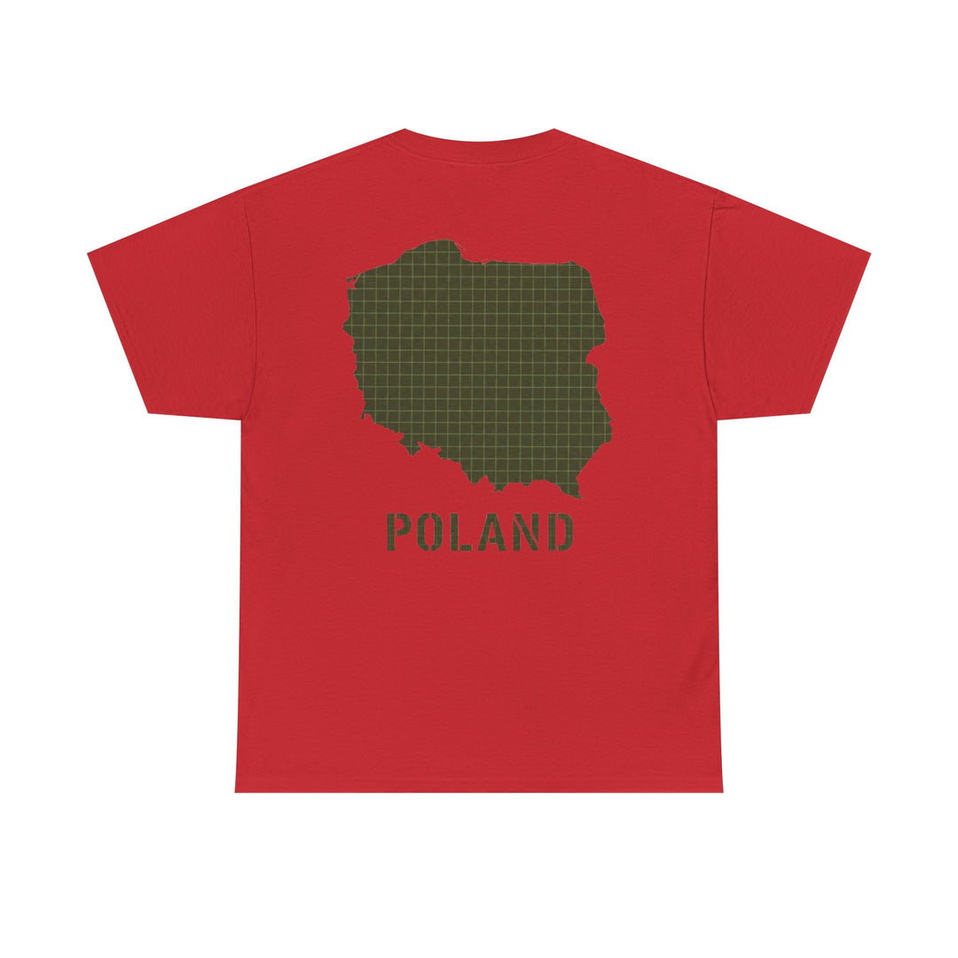 Poland Map Tee — Military Grid Map Graphic T-Shirt