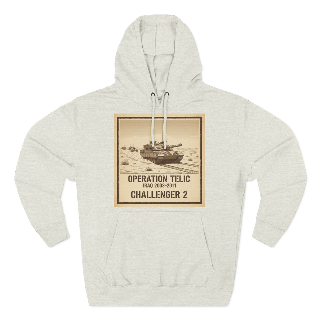 Challenger 2 Op Telic Hoodie — Iraq 2003 Armoured Heritage Graphic