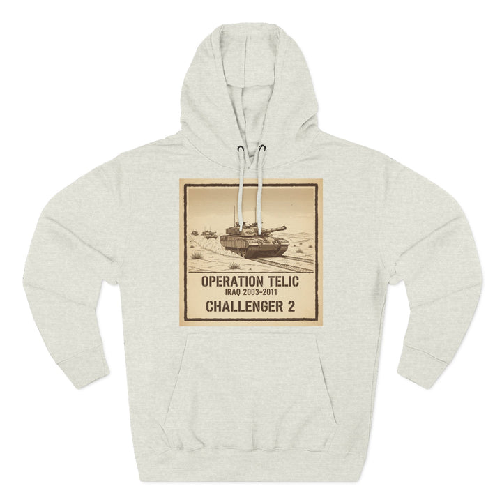 Challenger 2 Op Telic Hoodie — Iraq 2003 Armoured Heritage Graphic