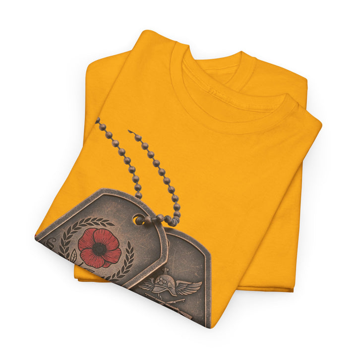 Remembrance Dog Tag T-Shirt — Memorial Military Tribute Tee
