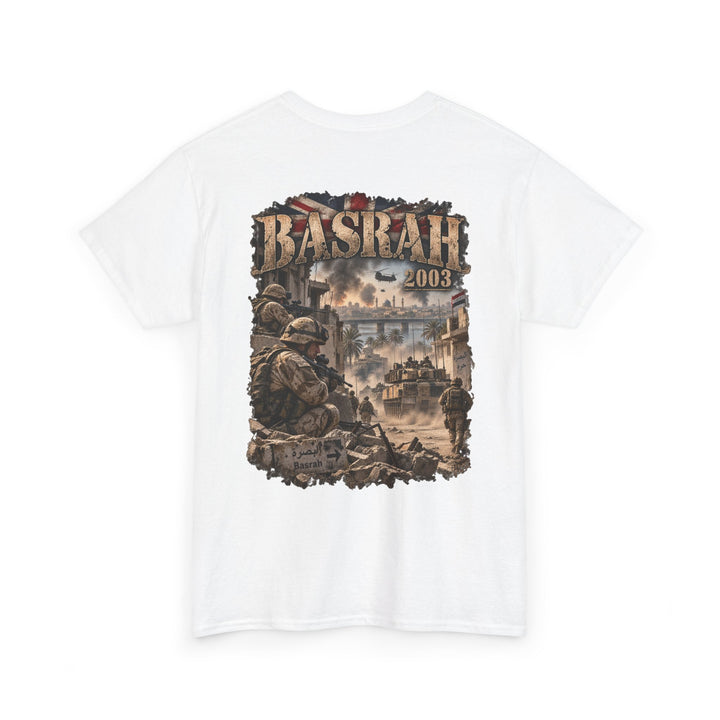 Basrah 2003 Military Graphic Tee — Veteran Iraq War Commemorative T-Shirt