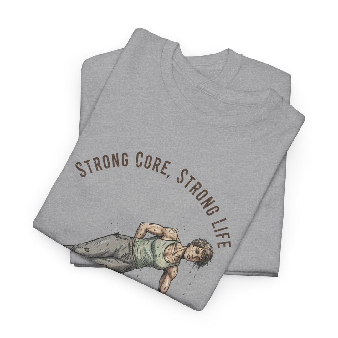 Pilates Fitness Plank Tee – soft, breathable cotton designed for Pilates and core workouts. Comfortable, flexible, and perfect for studio or home sessions.