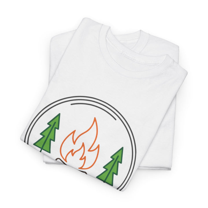 Funny Camping Therapy T-Shirt — Retro Campfire Graphic Adventure Tee