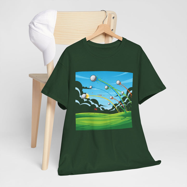 Golf Ball Flight T-Shirt | Golf Graphic Tee