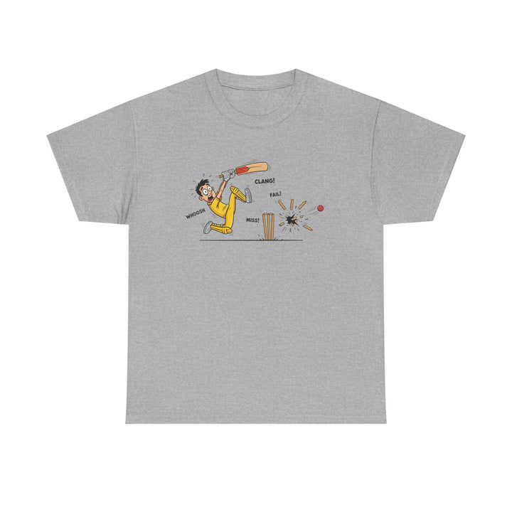Cricket Batter Cartoon Tee | Cricket T-Shirt