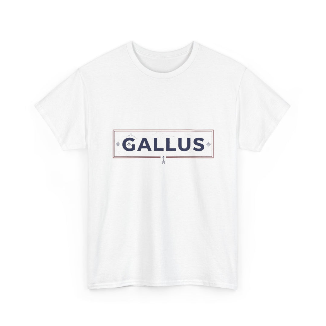 Italy Map Tee — GALLUS Logo Casual Cotton T-Shirt