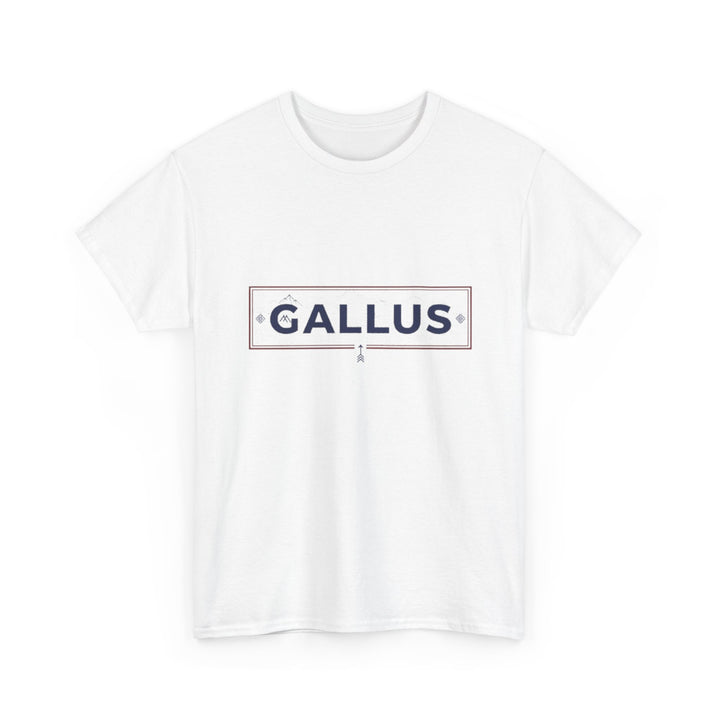 Italy Map Tee — GALLUS Logo Casual Cotton T-Shirt