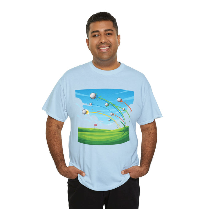 Golf Ball Flight T-Shirt | Golf Graphic Tee