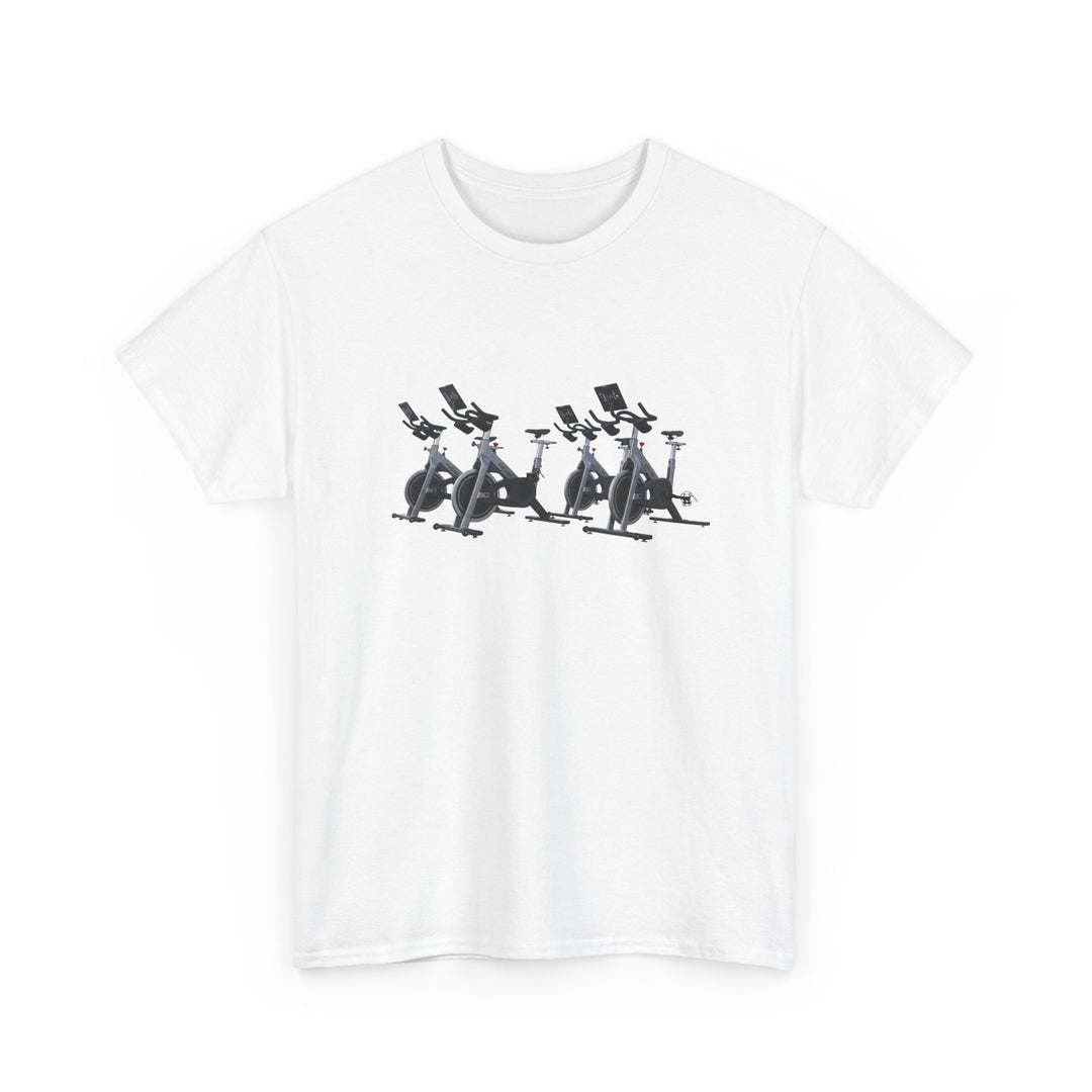 Spin Bikes Tee – soft, breathable cotton designed for indoor cycling and spin classes. Comfortable, durable, and perfect for active lifestyles.