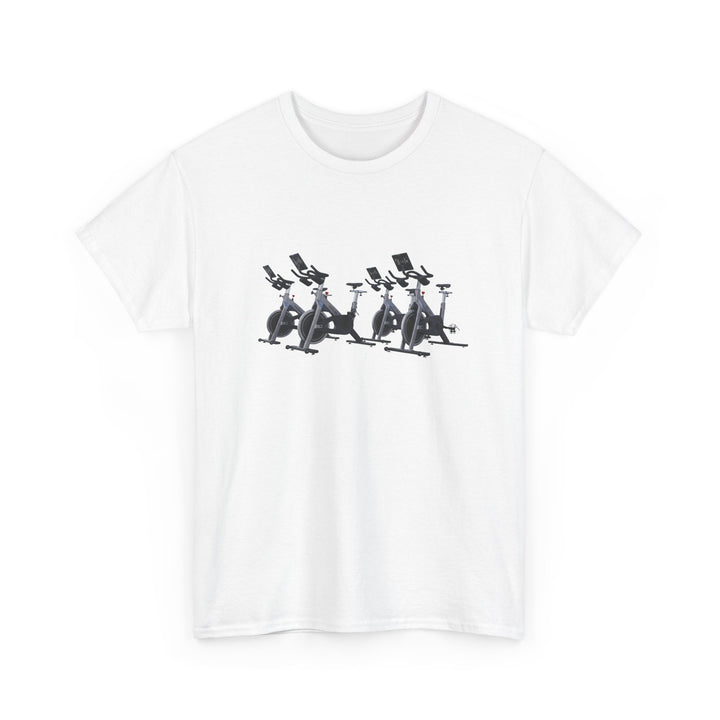 Spin Bikes Tee – soft, breathable cotton designed for indoor cycling and spin classes. Comfortable, durable, and perfect for active lifestyles.