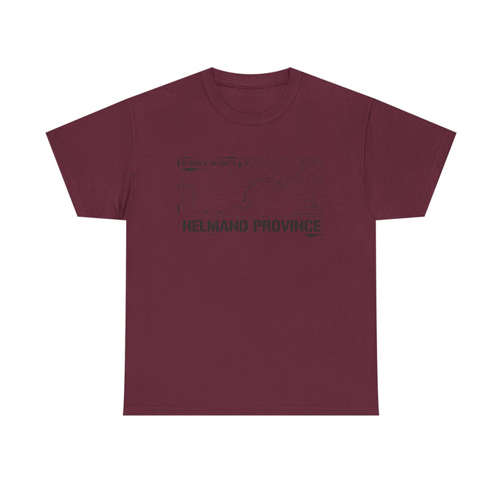 Op Herrick Helmand Province Map T-Shirt - Green Zone Military Graphic Tee