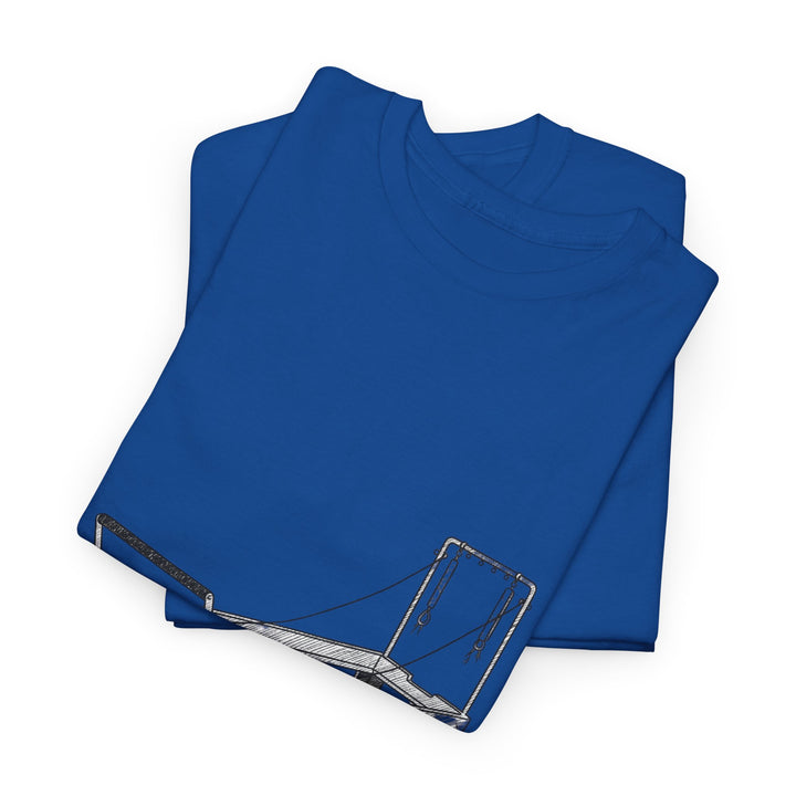Pilates Reformer Tee – soft, breathable cotton designed for reformer Pilates. Comfortable, flexible, and perfect for studio workouts or casual wear.