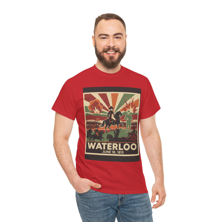 Waterloo 1815 Vintage Battle T-Shirt — Napoleonic War Commemorative Tee