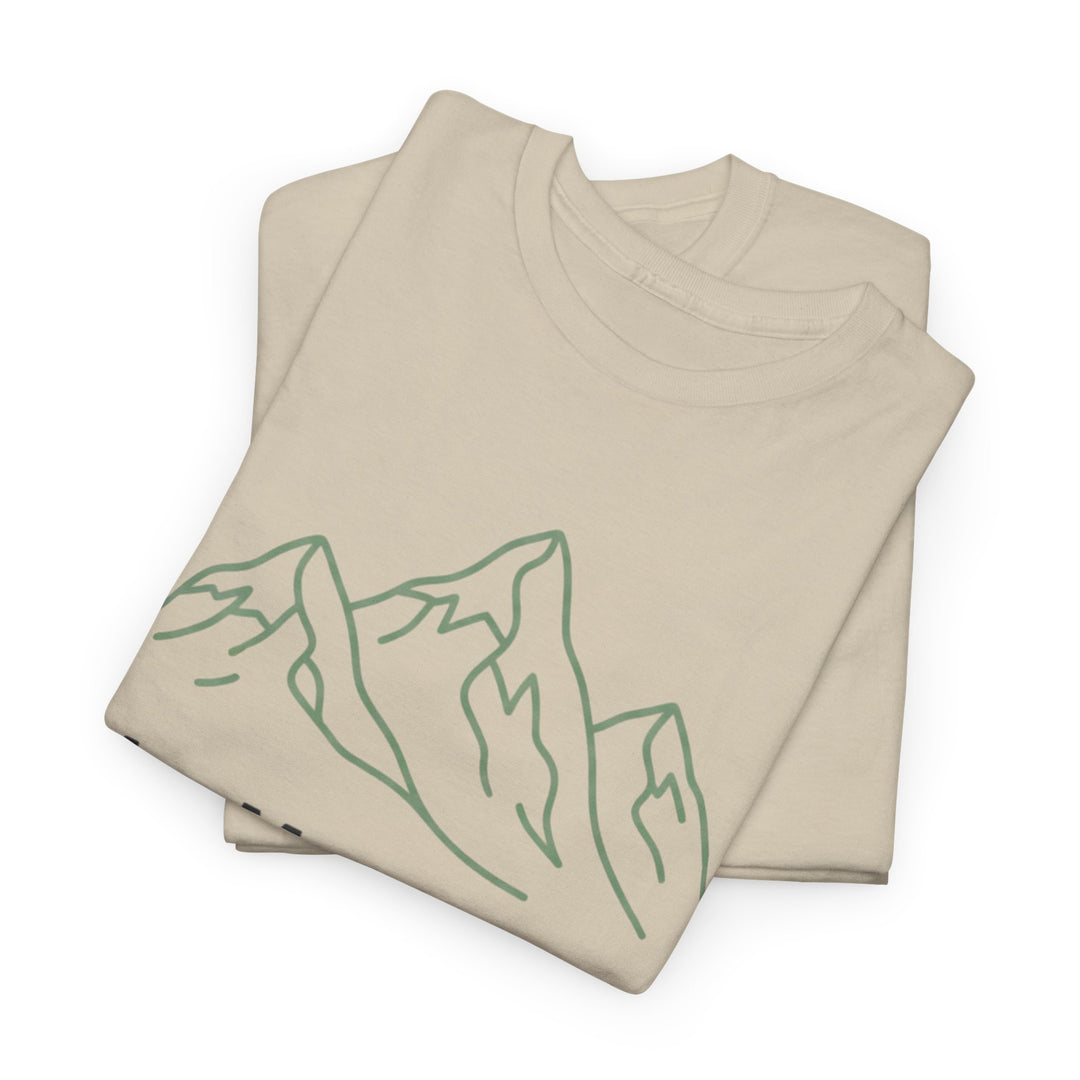 Retro Mountain Quote T-Shirt — Vintage Hiking &amp; Wild Camping Adventure Tee