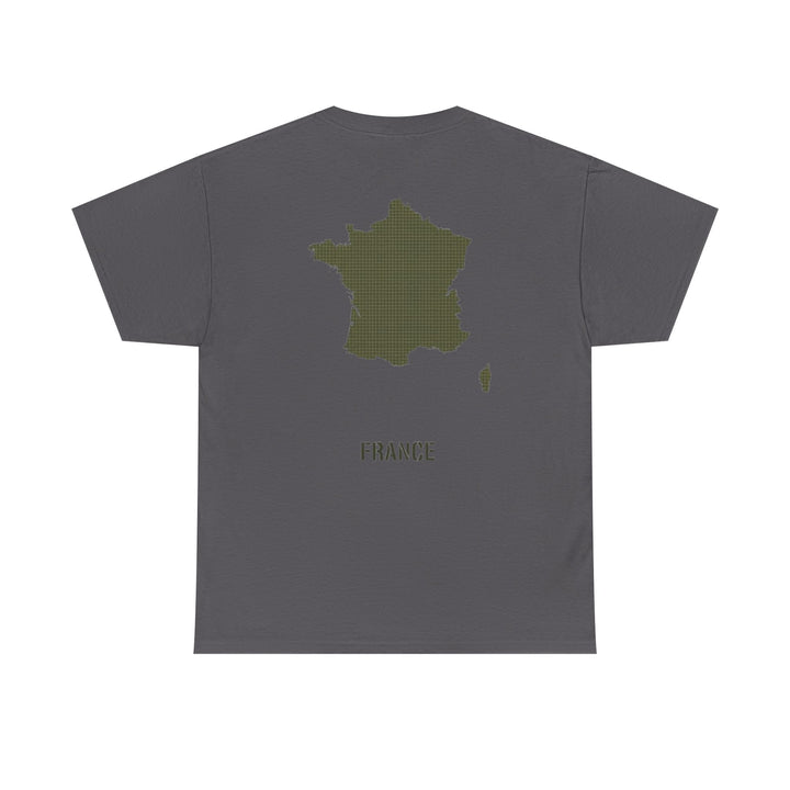 France Map T‑Shirt — Minimal Grunge Outline Tee