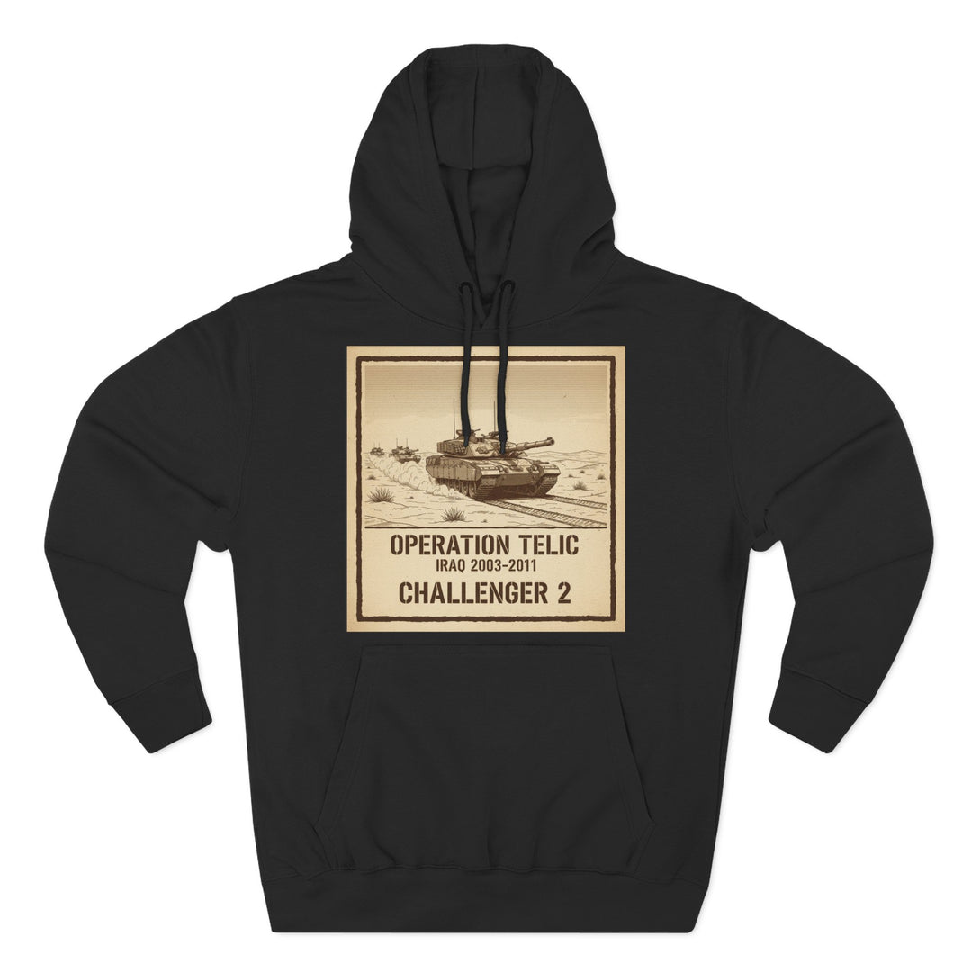 Challenger 2 Op Telic Hoodie — Iraq 2003 Armoured Heritage Graphic
