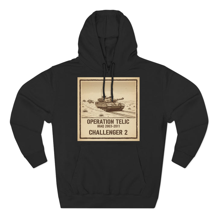 Challenger 2 Op Telic Hoodie — Iraq 2003 Armoured Heritage Graphic