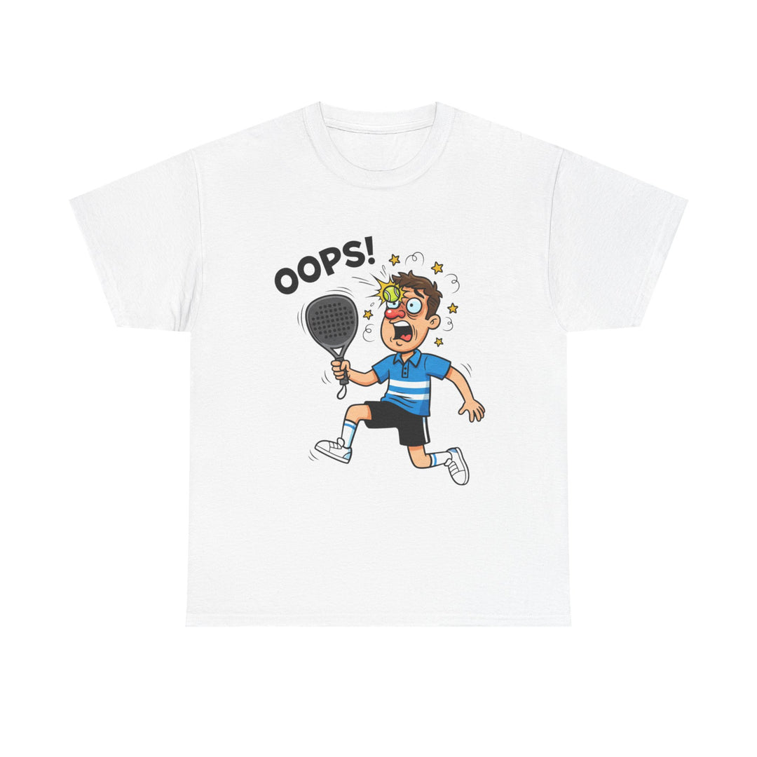Cartoon Padel Oops! T-Shirt for Players