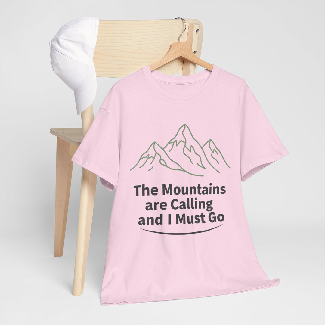 Retro Mountain Quote T-Shirt — Vintage Hiking &amp; Wild Camping Adventure Tee