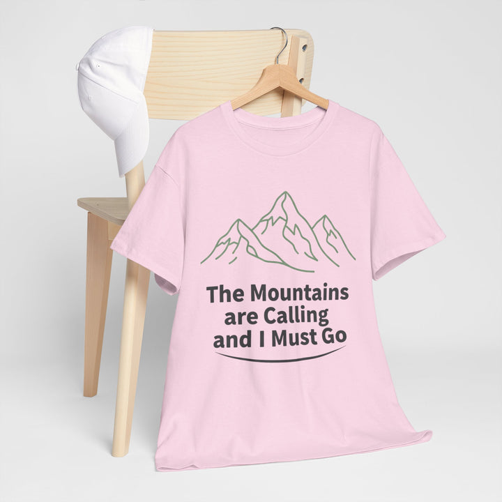 Retro Mountain Quote T-Shirt — Vintage Hiking &amp; Wild Camping Adventure Tee